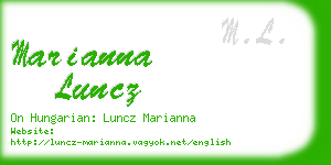 marianna luncz business card